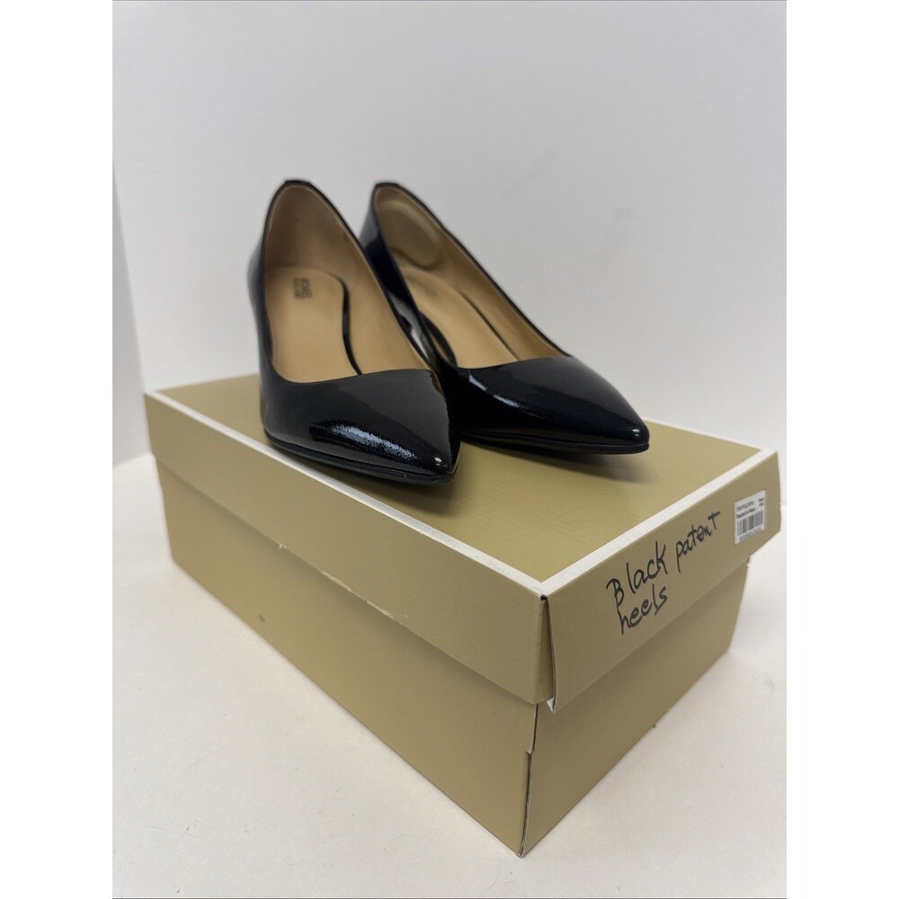 Michael Kors Women's Flex Mid Pumps Black Leather Size 7M